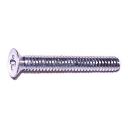 Midwest Fastener M1.6-0.35 x 12 mm Phillips Flat Machine Screw, Zinc Plated Steel, 20 PK 79644